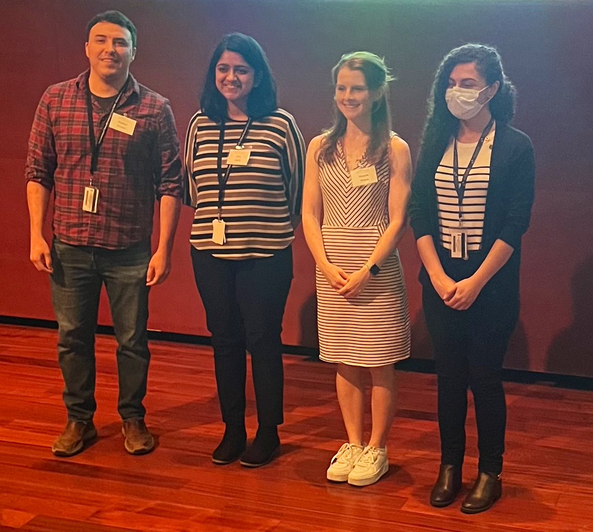 UTHealthGSEC's tweet photo. Congrats to the winners of the GSEC poster competition!!!! 🏆 👏                   1st: Stephen Farmer                                 2nd: Joan Jacob, Hannah Wilson         3rd: Dounya Jalloul, (not shown: Damian Gorski, Ulises Gonzalez, Ruoyu Wang) https://t.co/6hSfd56lBY