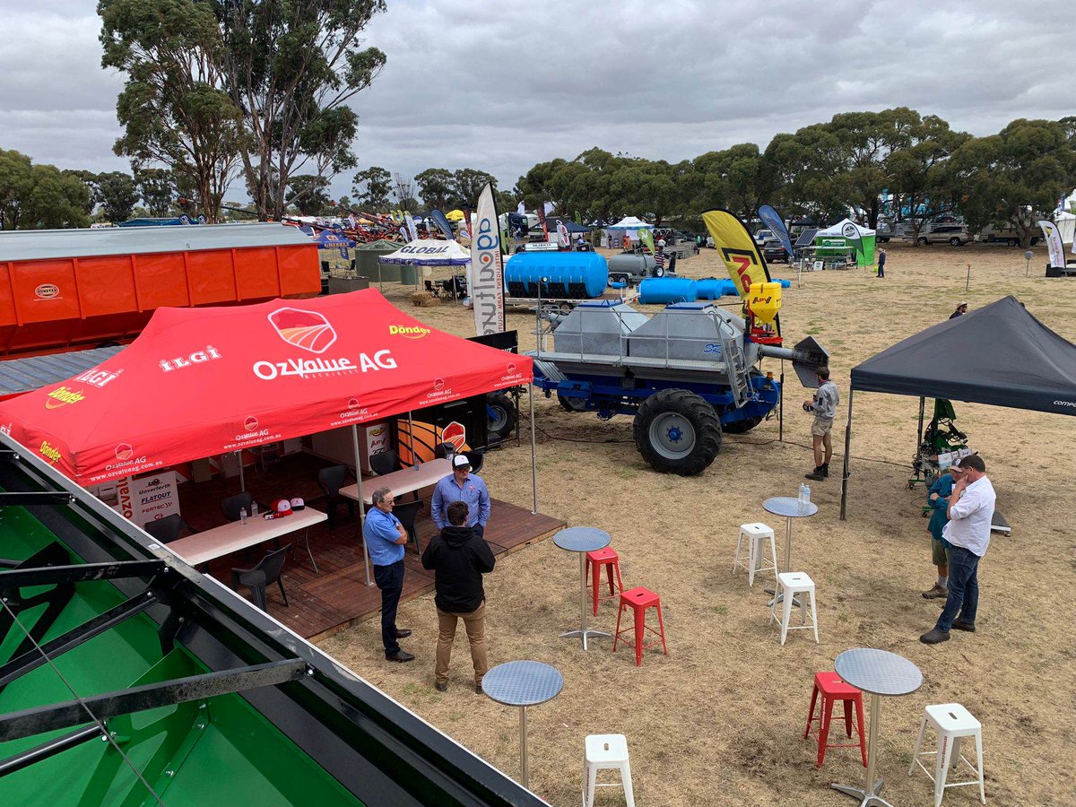 Agculture1's tweet photo. Day #2 of the Wimmera Machinery Field Days - come and say 'hi' to Harry & check out what's new from @Agculture1
#AGCulture #Wimmera #Fielddays #Day2 #NeedhamAg #AtomJet #AWSAirbar #MouseBait https://t.co/z0gaXzOrra