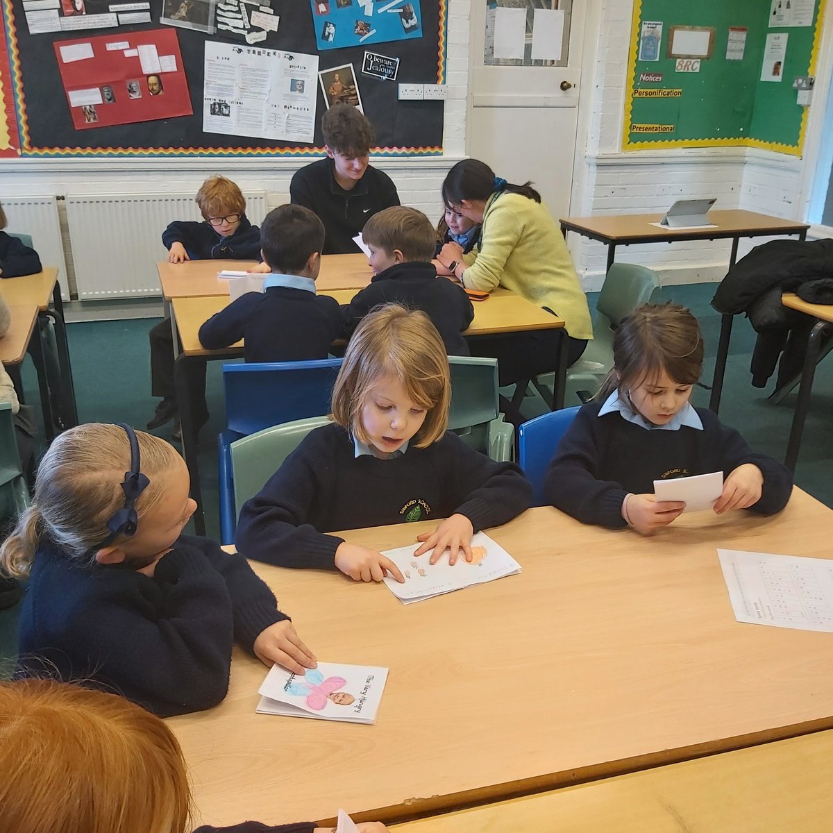 Our A Level Language students welcomed <a href="/SibfordJS/">Sibford Junior School</a> Year 1 and 2 this week to share their wonderful stories 😁 <a href="/SibfordSixth/">Sixth Form | Sibford School</a> <a href="/SibfordOxon/">Sibford School</a>