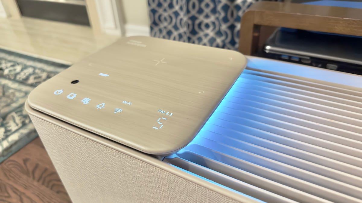 johanlast's tweet photo. This smart air purifier doubles as a wireless charger and looks like mid-century furniture https://t.co/UXYeUPjyrX https://t.co/5qyE2BgZab