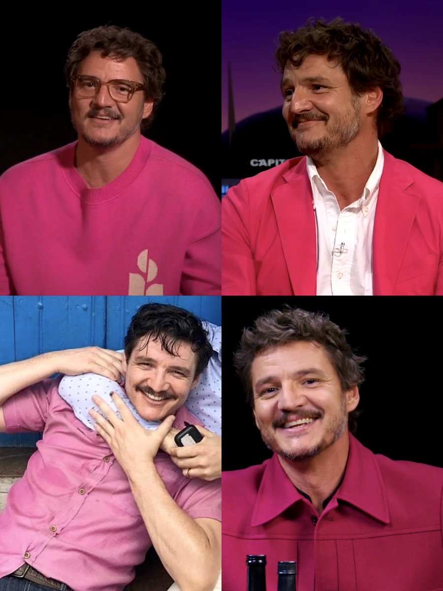 pascalarchive's tweet photo. pedro pascal in pink https://t.co/IDYxKxQFXC