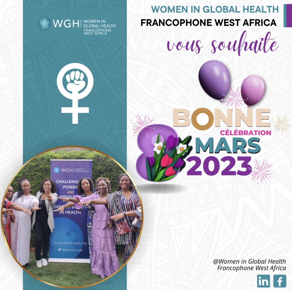 Bonne fête du 8 mars à toutes les femmes leaders et leaders en devenir en santé! <a href="/Wgh_togo/">Women In Global Health-Togo🇹🇬</a> <a href="/WGHFrancoAO/">WGH Afrique de l'Ouest Francophone</a> <a href="/GuineeWgh/">WGH Guinée</a> <a href="/NigerWgh/">Women in Global Health Niger</a> <a href="/WGHBurkinaFaso/">Women In Global Health Burkina Faso</a> <a href="/MaliWgh/">WGH Mali</a> <a href="/womeninGH/">Women In Global Health</a> <a href="/WghBenin/">Women in Global Health-Benin 🇧🇯</a> <a href="/WGHCameroon/">Women In Global Health Cameroon</a> <a href="/wghcanada/">Women in Global Health Canada</a> <a href="/WghNigeria/">WGHNigeria</a> @WGHGeorgiaUSA @WGHGeorgiaUSA <a href="/WGHNorway/">Women in Global Health Norway</a> <a href="/WghSweden/">WGH🇸🇪</a> <a href="/WGHSouthAfrica/">Women in Global Health South Africa Chapter</a>