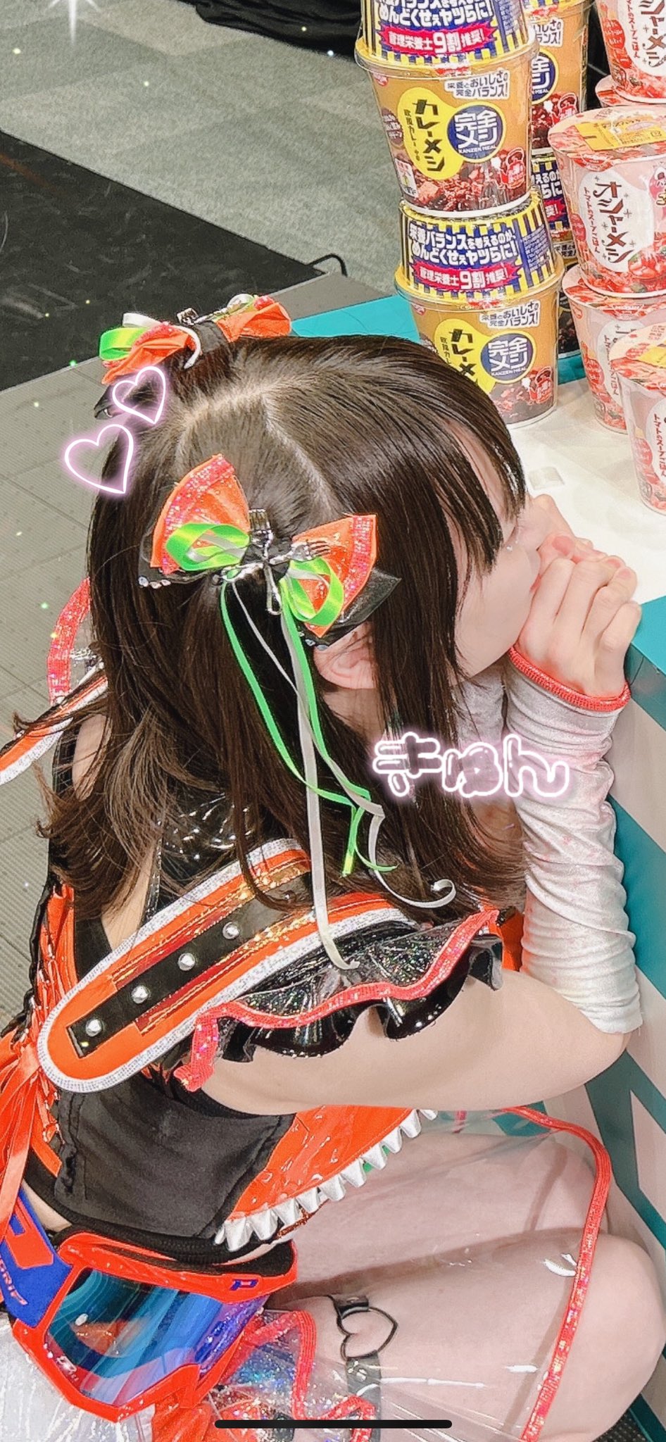 BBM fusion 星流さりあ 仮面女子イースターガールズ サイン 始球式