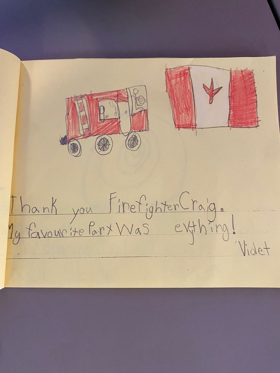 Sidney Fire Dept (@sidneyfiredept) on Twitter photo Thank you to the thoughtful students of Sidney Elementary School for taking the time to make us a thank you booklet following a school tour we hosted. Our favourite part was "everything" too!🥰
#PublicEducation #CommunityTours #FireSafety #SchoolSafety
<a href="/sd63schools/">SD 63 Saanich</a> <a href="/SD63Sidney/">Sidney Elementary</a> Thank you to the thoughtful students of Sidney Elementary School for taking the time to make us a thank you booklet following a school tour we hosted. Our favourite part was "everything" too!🥰
#PublicEducation #CommunityTours #FireSafety #SchoolSafety
<a href="/sd63schools/">SD 63 Saanich</a> <a href="/SD63Sidney/">Sidney Elementary</a>