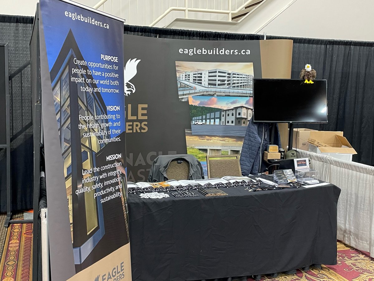 Waghorn the Eagle found his way to the Western Canadian Dairy Seminar. Stop by our booth and chat with us about our precast concrete building solutions for your dairy operations 🐄

While you're there, snap a picture at our booth and tag us in it for a chance to win a hoodie 🦅