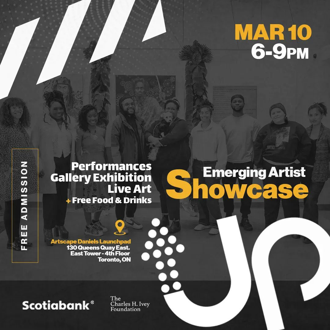 Come out and support the work of emerging creatives! 

On Friday, March 10th, from 6:00pm - 9:00pm <a href="/LaunchpadTO/">Launchpad</a>, we will be hosting a final showcase for the UpstART Youth Creative Accelorator program cohort!