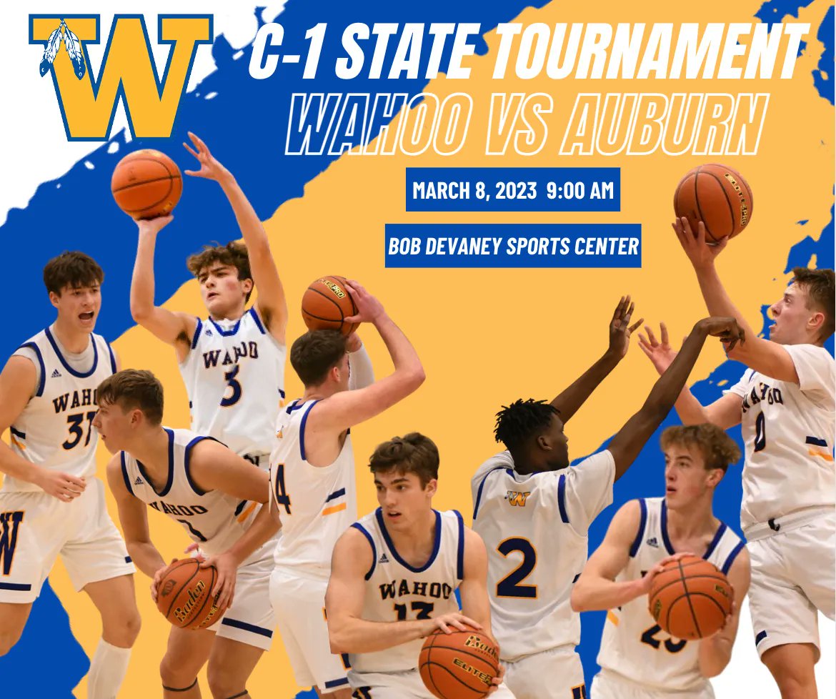 WahooGirlsBBall's tweet photo. Best of luck to our boys team tomorrow! Can't wait to watch these guys make a run through the state tournament! #GreatDayToBeAWarrior https://t.co/XyzwWDp0sy