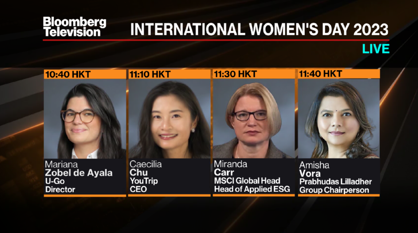 Great line-up on <a href="/BloombergTV/">Bloomberg TV</a> today. Please tune in!
#IWD2023 #EmbraceEquity