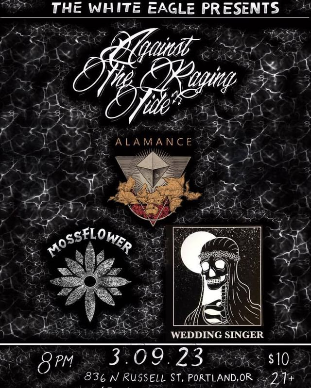 UPCOMING SHOW Thursday 3/9: <a href="/atrtmusic/">Against The Raging Tide</a> @alamance_band @mossflowermusic @@weddingsingerband