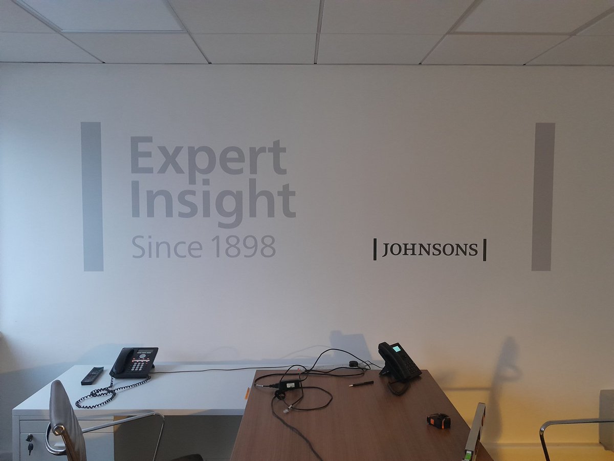We recently produced and applied these wall graphics at Johnsons Solicitor’s Belfast office, commissioned by McCadden.

Wall graphics are a great way to help communicate your brand or message within a space for visitors, customers or employees! 🤝