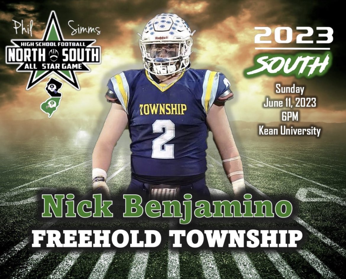 Honored to be playing in the Phil-Simms All Star game @PSimmsNoSoGame @FTHSfootball @MUHawksFB