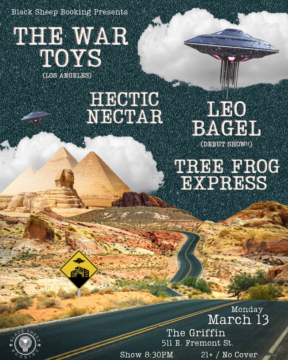 Free as fuck! Monday at The Griffin downtown.