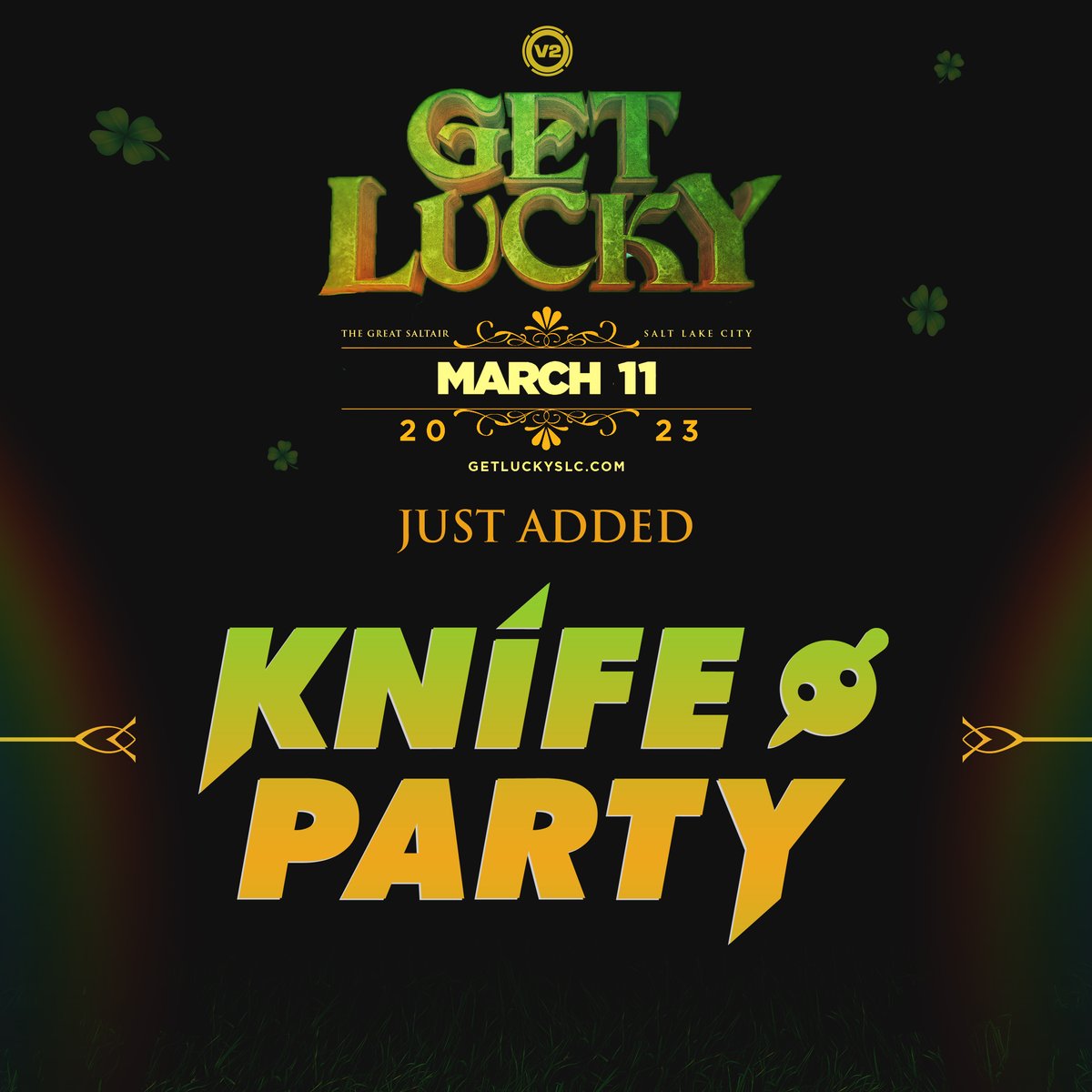 Attention Get Lucky Festival-goers! We have news for you - due to visa issues, @AdventureDub will not be performing at Get Lucky Festival 2023. But fear not, we have an equally epic replacement - @knifepartyinc!

Get ready for a spectacular weekend filled with magic and music!