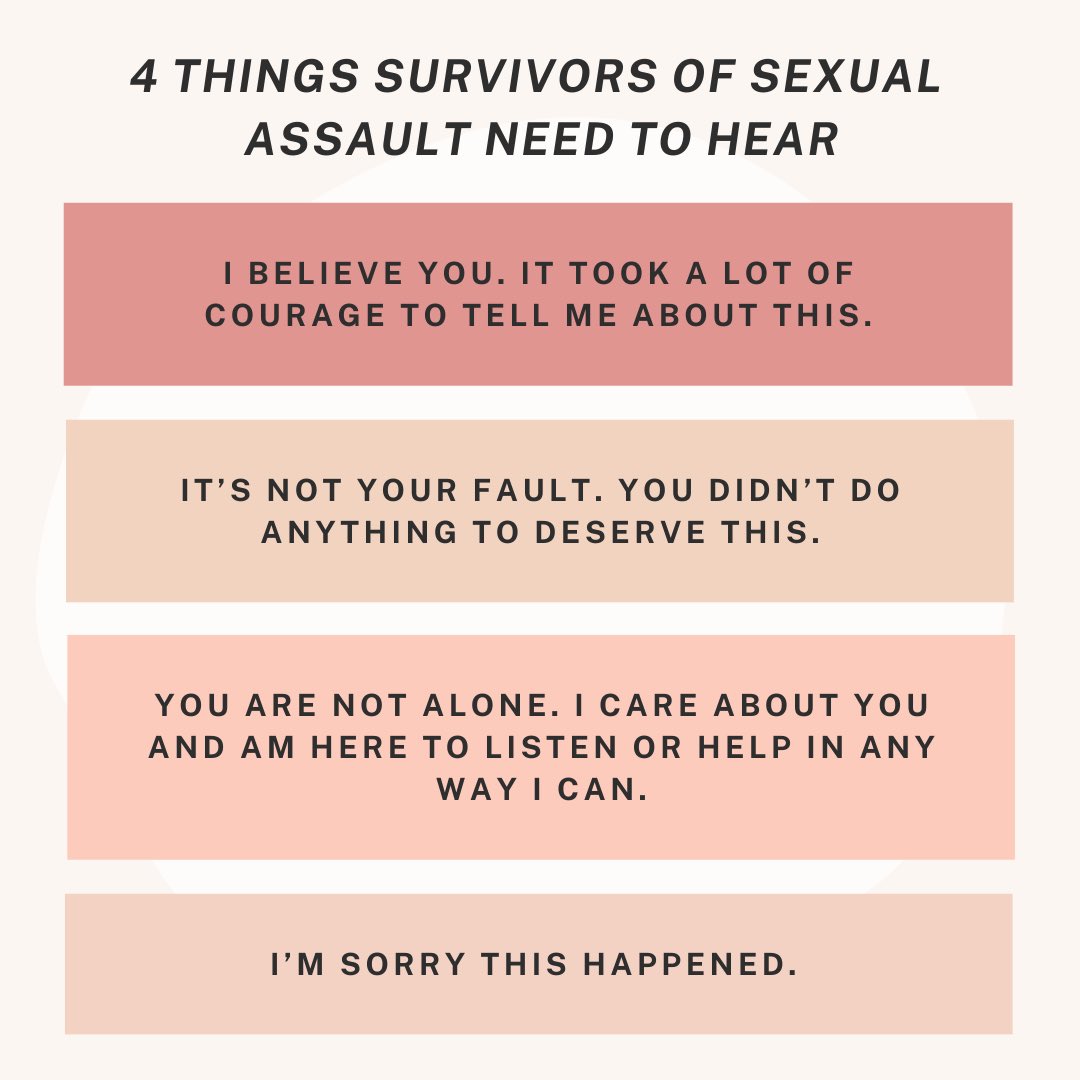 For a survivor, disclosing to someone they care about can be very difficult, so I encourage you to be as supportive and non-judgemental as possible 💛 

#sexualabuse #abuse #survivor #trauma #sexualviolence #ptsd #childhoodtrauma #rapeawareness #abuseawareness #IDeserveAnAward