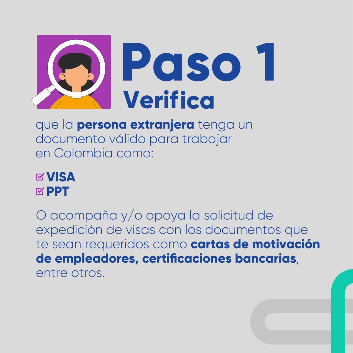 OITAndina's tweet photo. Ya sabes cómo vincular laboralmente #TalentoMigrante a tu organización en 🇨🇴? 🤔
¡Muy fácil! conoce el paso a paso aquí ⬇️
🔗💻Más información en https://t.co/VDuQWImfJE
#EntrelazandoTalentoMigrante https://t.co/4kOtKMphea
