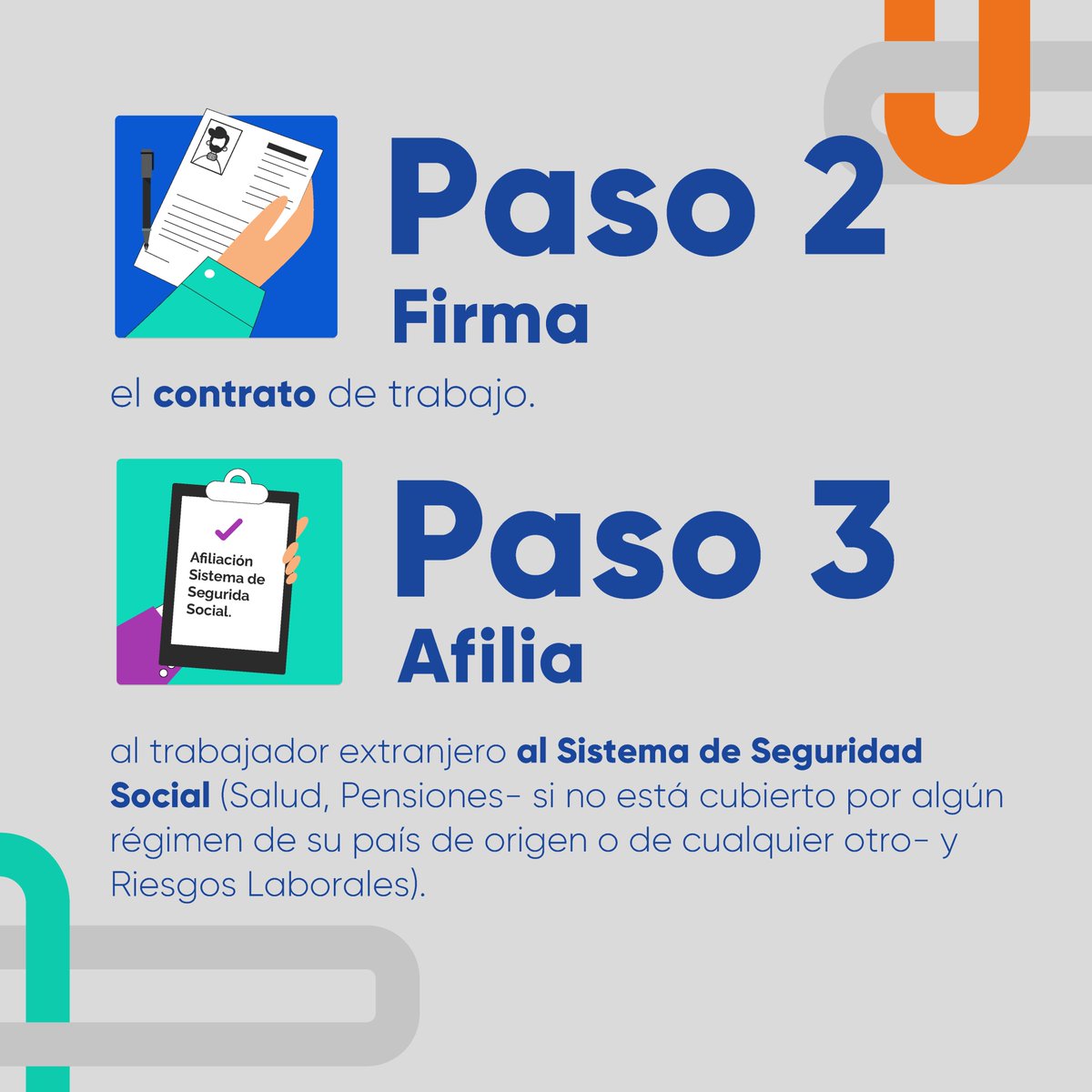 OITAndina's tweet photo. Ya sabes cómo vincular laboralmente #TalentoMigrante a tu organización en 🇨🇴? 🤔
¡Muy fácil! conoce el paso a paso aquí ⬇️
🔗💻Más información en https://t.co/VDuQWImfJE
#EntrelazandoTalentoMigrante https://t.co/4kOtKMphea