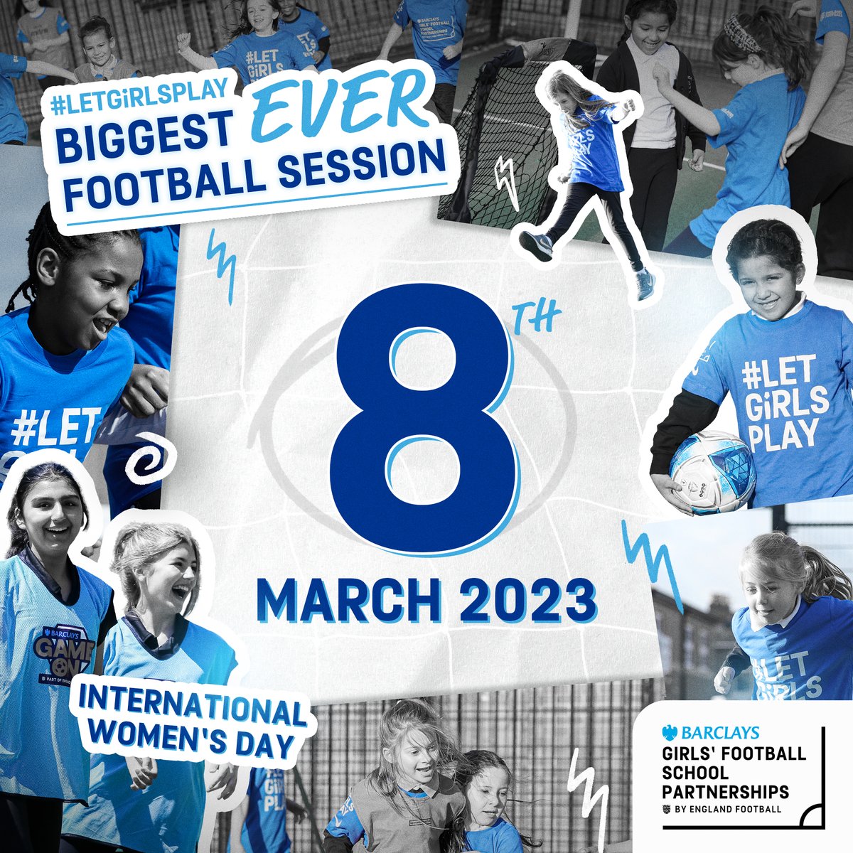 TODAY IS THE DAY 🥳

The #LetGirlsPlay Biggest EVER Football Session has arrived 🙌