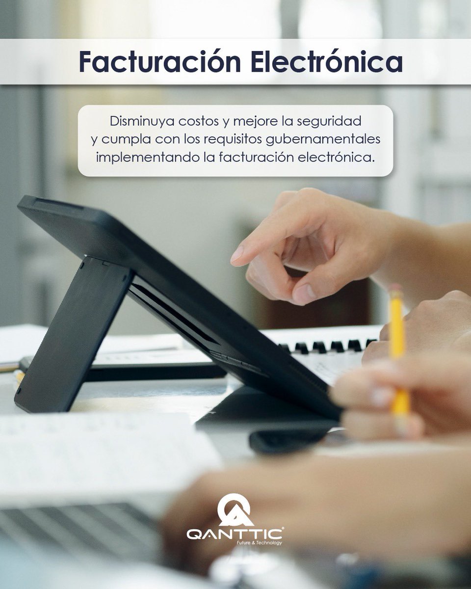 Qanttic's tweet photo. Facturación electrónica: la solución innovadora para simplificar procesos contables y mejorar la gestión de la empresa. 📊📈
Para más información escríbanos por WhatsApp 
+57 314 810 4022
.
.
.
#qanttic #soluciones #qanttic #software #digital #crecimientoempresarial #clientes https://t.co/s4qTtaHP5G