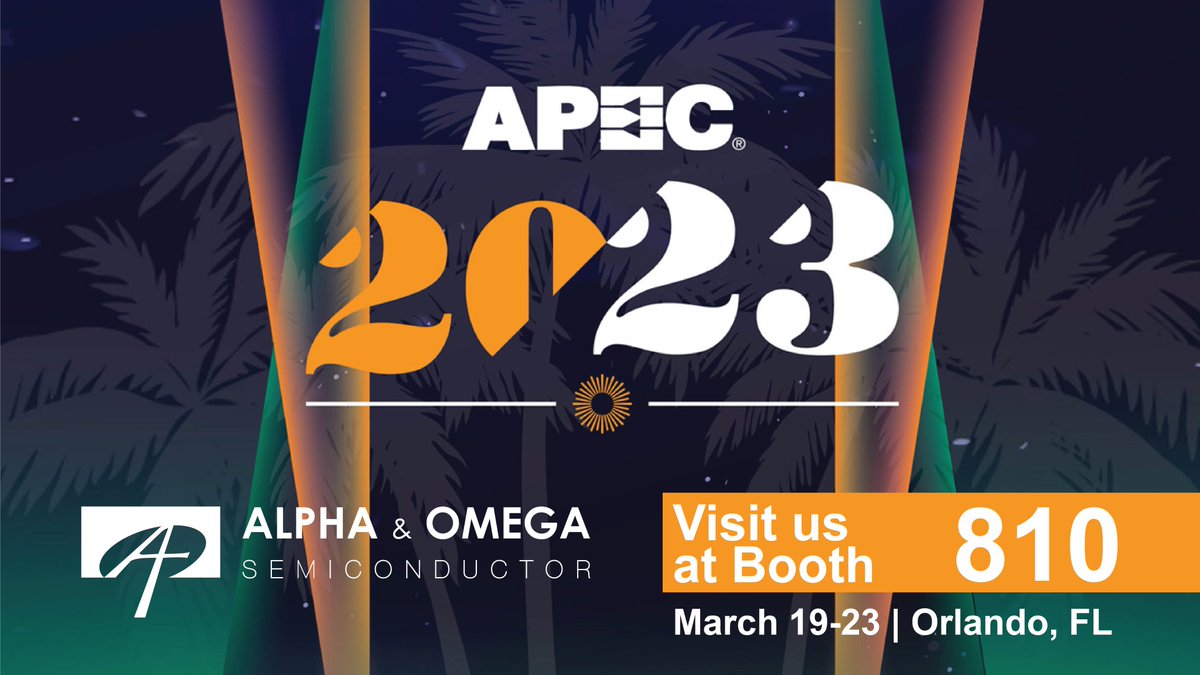 At #APEC2023, AOS to Display and Demo its Industry-Leading Power Management Solutions 
… bit.ly/3YuzXCq
#Jireh
