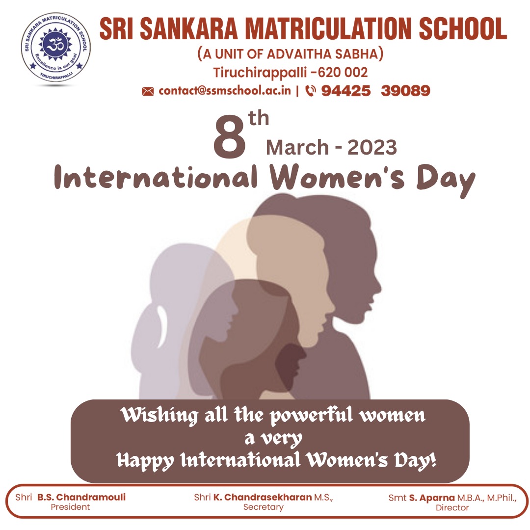 SriMatric's tweet image. Our world would mean nothing without women. Their courage that exists in perfect harmony with amazing tenderness saves our world every day. Happy Women&apos;s Day!

#srisankaramatriculationschool #trichyschools #admissionsopen2023_2024 #happywomensday #ssms