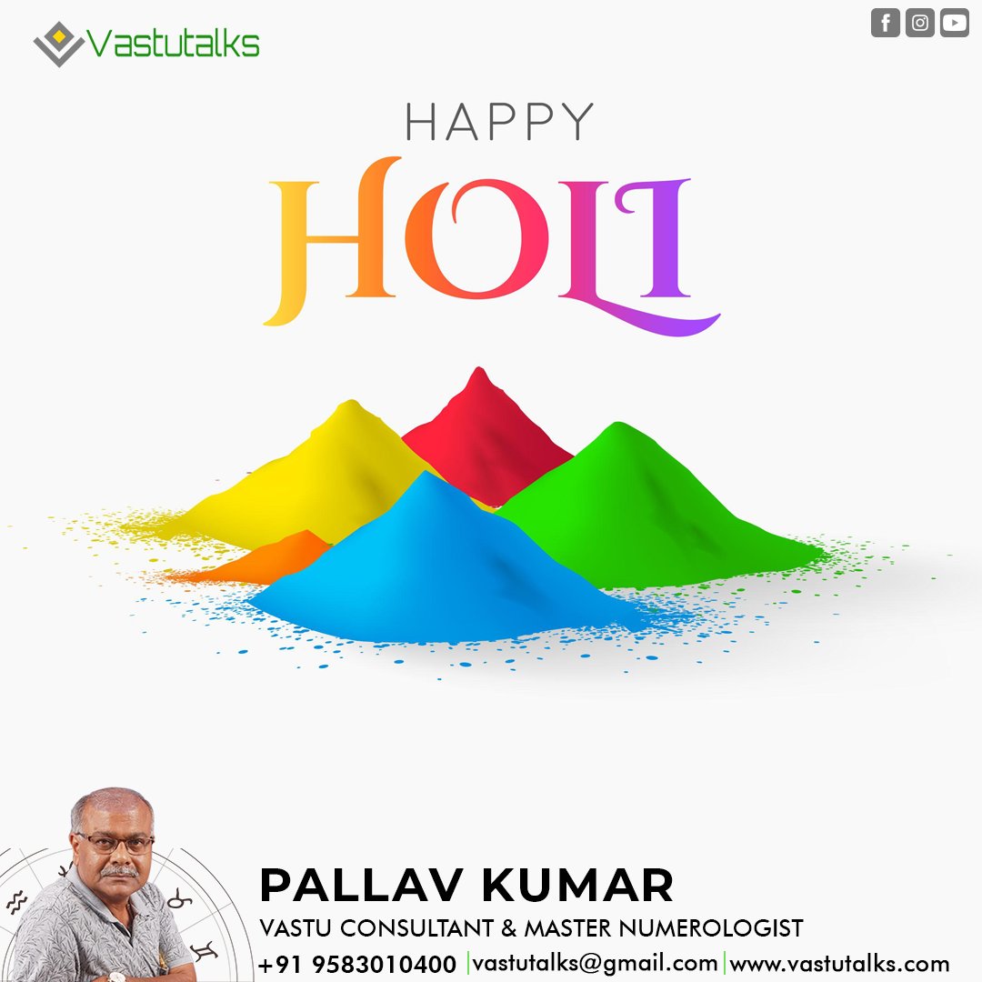 TalksVastu's tweet photo. Let's celebrate Holi with a heart full of love and a spirit of togetherness.

Happy Holi!

#Vastutalks #Vastu #Numerology #Healing #holi #happyholi #happyholi2023 https://t.co/MUbT6FCED2