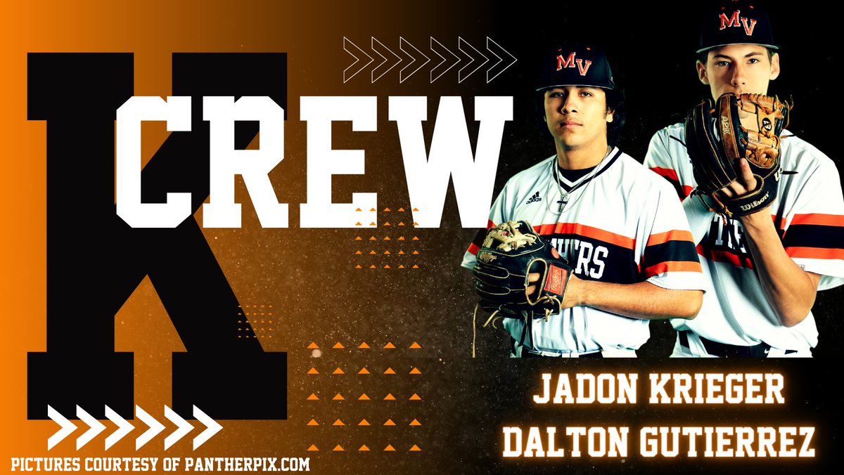 Official MV Baseball (@mvpnthrbaseball) on Twitter photo On the mound tonight, Jadon Krieger picked up the win and Dalton Gutierrez earned the three-inning, no-run save! #RallyTheValleyMV #MVKCrew
<a href="/PantherSportsMV/">MVISD Panther Athletics</a> On the mound tonight, Jadon Krieger picked up the win and Dalton Gutierrez earned the three-inning, no-run save! #RallyTheValleyMV #MVKCrew
<a href="/PantherSportsMV/">MVISD Panther Athletics</a>