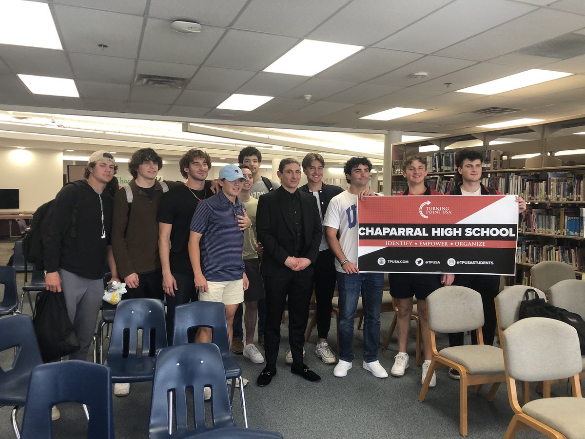 basednblessed's tweet photo. Part 1: MASSIVE CONGRATULATIONS to my Fearless Leaders at Chaparral HS for hosting the CEO of Fisher Capital, Alexander Spellane! We packed the house twice today- thank you to the #facultyforfreedom , #fearlessstudentleaders, and #proactiveparents that helped the show go on ‼️ https://t.co/6T5Ek1PLae