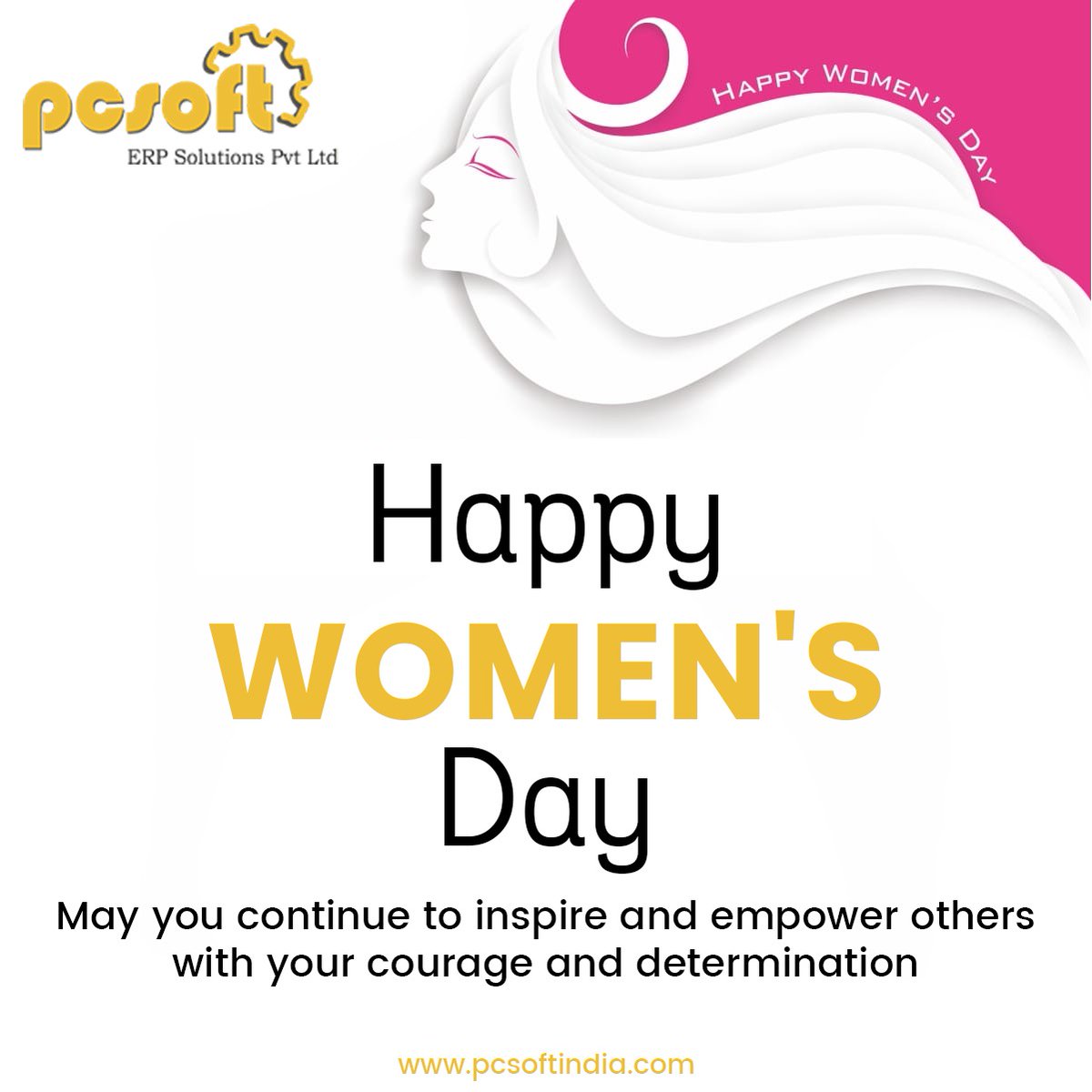 Each time a woman stands up for herself, without knowing it possibly, without claiming it, she stands up for all women.
HAPPY WOMEN'S DAY!

pcsoftindia.com

#PCSoft #WomensDay2023 #CelebrateWomensDay #HappyWomensDay #Happiness #Joy #Strength #India