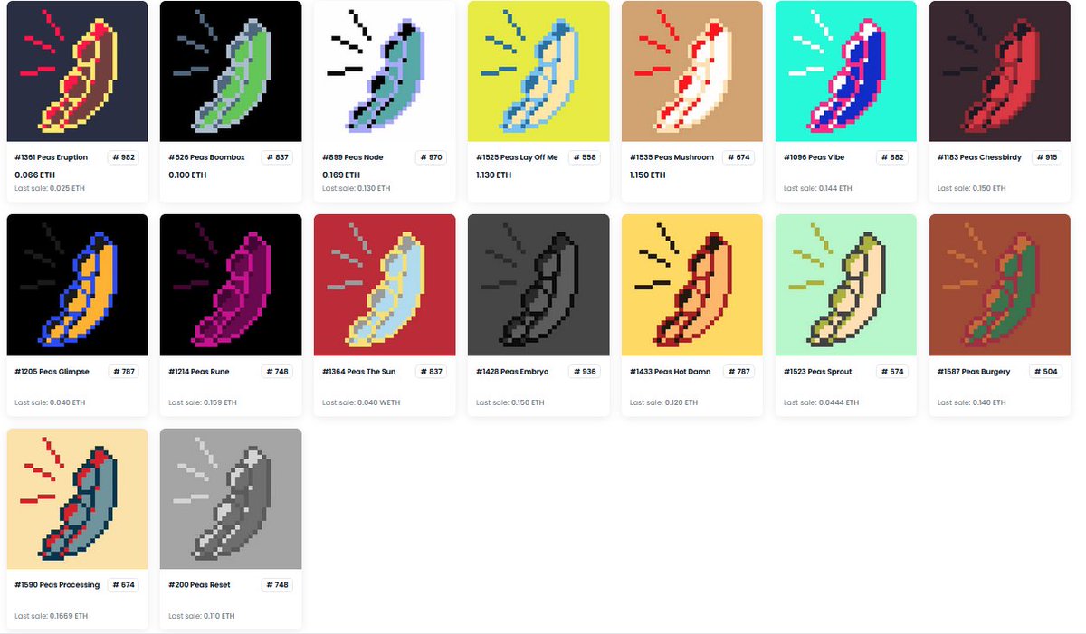 spacefishNFT's tweet photo. I have no idea why the community chose these colours for Peas. It is a mystery. If you minted one, what's the story behind your pick?
#Blitkin https://t.co/XDwYxifYnG
