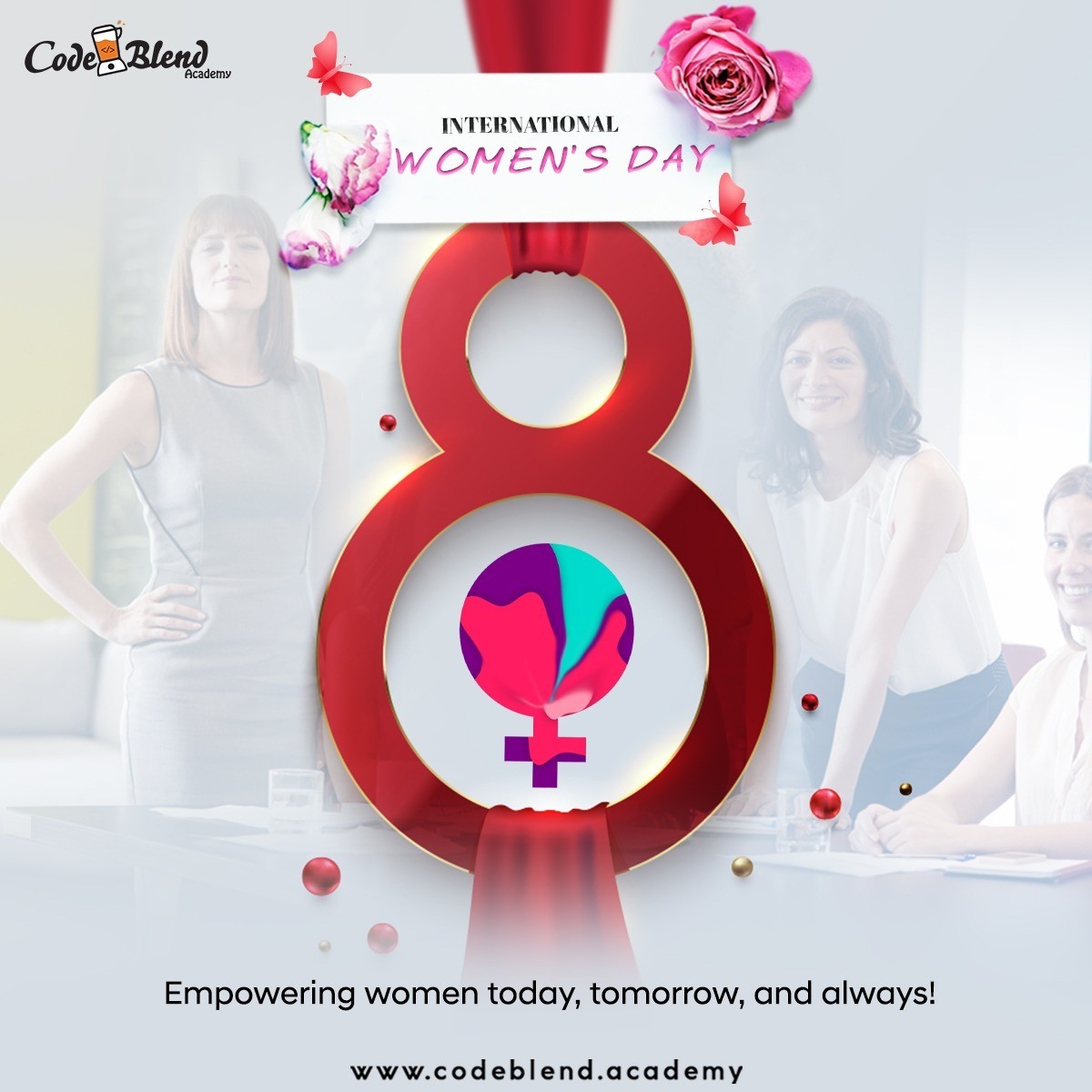 CodeblendA's tweet image. To all the incredible women in the world, shine on, not just today but every single day. Happy International Women's day.
#codeblendacademy #InternationalWomensDay #WomensDay2023 #womensdayspecial