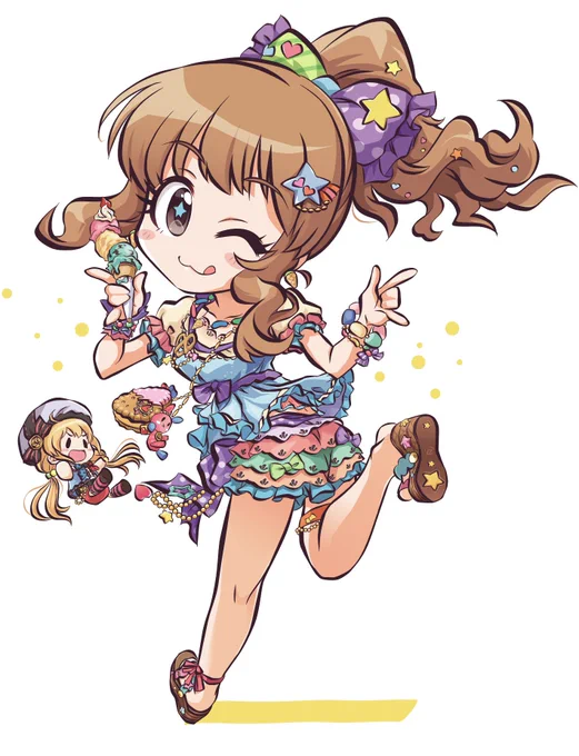 やっぱこのきらりかしら( ˙꒳​˙  )選択範囲で塗るとかそんな機能はなく全部パス作ってるんですよ|ω・)とにかく細かいのが多くて多くて #今までで作画カロリーMAXの作品上げようぜ 