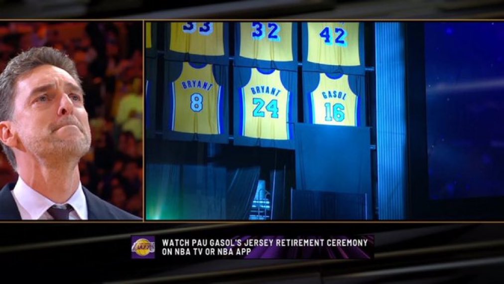 LakersDailyCom's tweet photo. Pau is officially immortalized in LA. https://t.co/7cLVdSb8l7