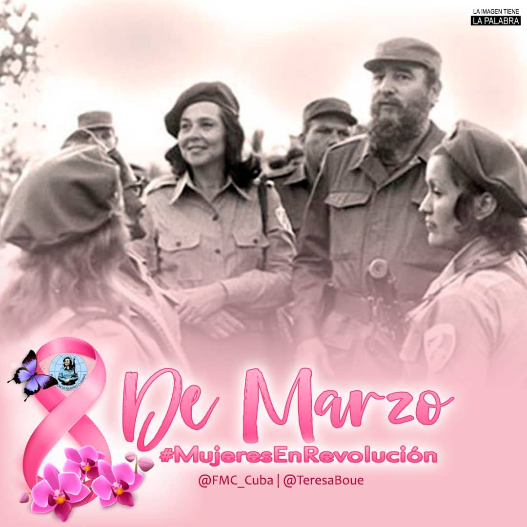 YanetsyTerry's tweet photo. Muchísimas Felicidades a todas las mujeres, en nuestro Día Internacional, en especial a las cubanas, mujeres de acero y miel. #MujeresEnRevolución. @CapoNapoles @escribano_cruz @FMC_Cuba @FmcGranma @InesMChapman @PresidenciaCuba @AsambleaCuba https://t.co/X1rb01M6m6
