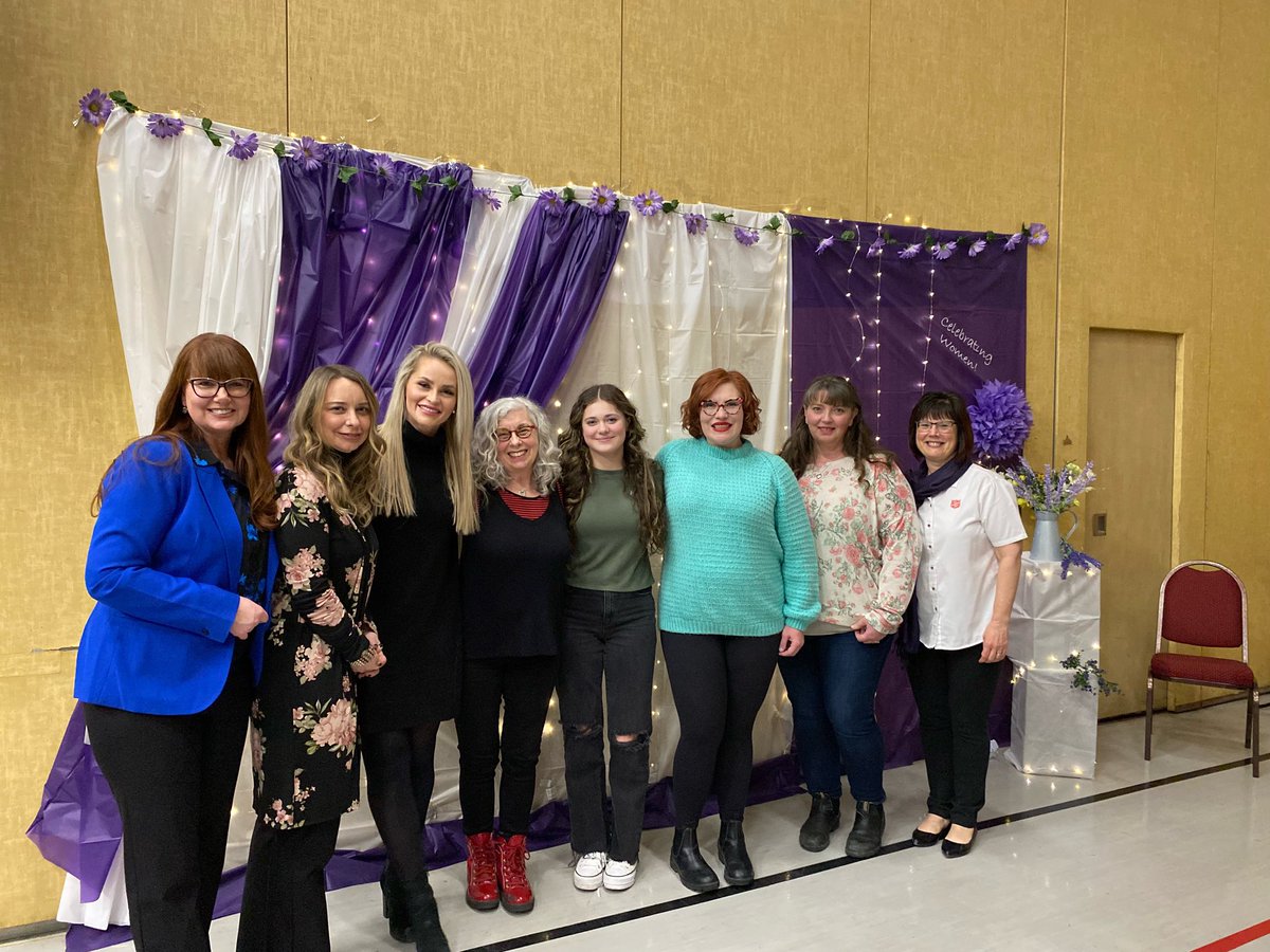 hillier2_h's tweet photo. Great evening Celebrating women’s event at Mount Pearl Citadel. Guest speakers LT.Col Sandra Stokes, Divisional Commander of The Salvation Army, City Councillor Isabelle Fry &amp; Sharon Snow of NTV. @Mount_Pearl @SalArmyNL @Salvationist @isabellefry2017 #IWD. #EmbracingEquity https://t.co/EcHDULhqyP
