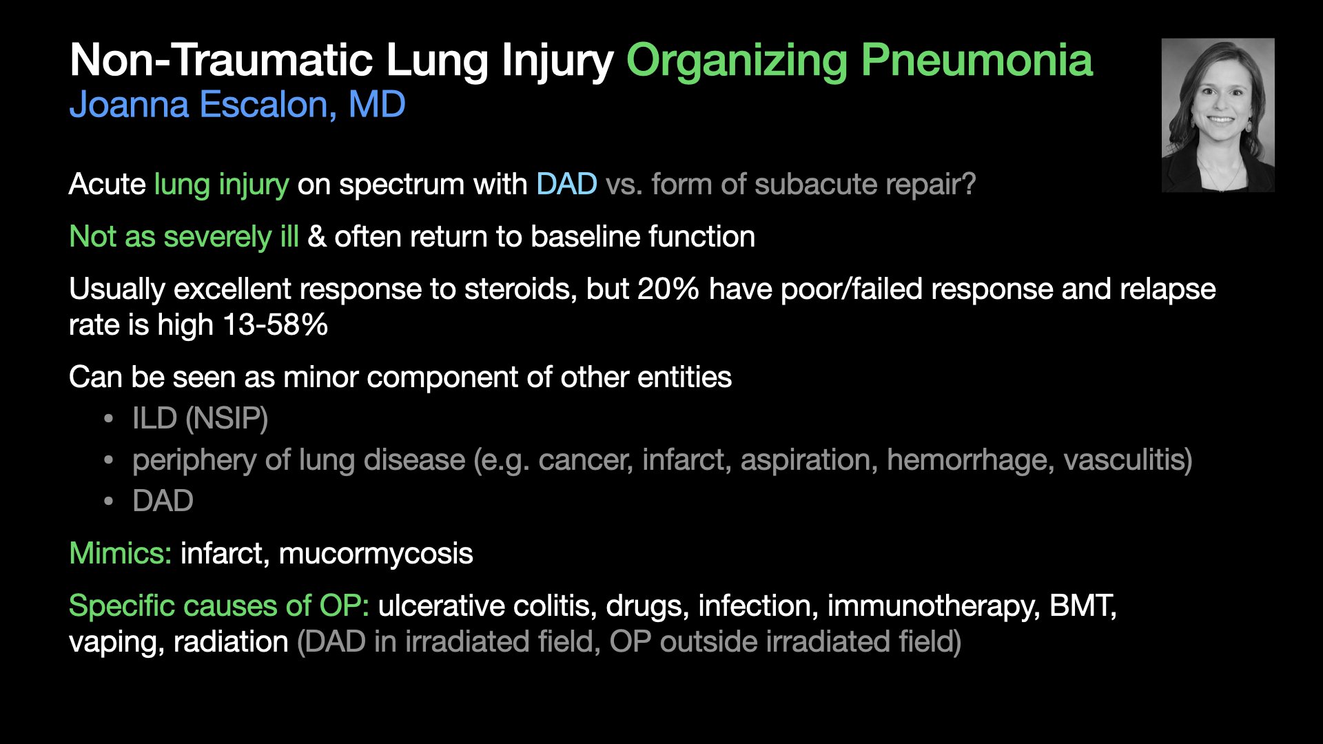 Society of Thoracic Radiology on Twitter "Dr. Joanna Escalon