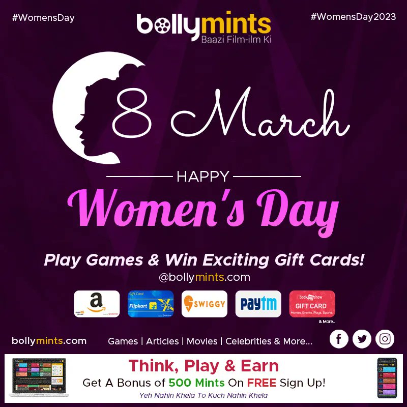 BollyMints's tweet photo. #Bollymints wishing you all the strong, smart, and amazing women out there a #HappyWomensDay !
#WomensDay #HappyWomensDay2023 #happywomenday #HappyWomensDay2023 #HappyWomensDay #HappyInternationalWomensDay #HappyInternationalWomensDay2023 https://t.co/cdhsAiCRbn