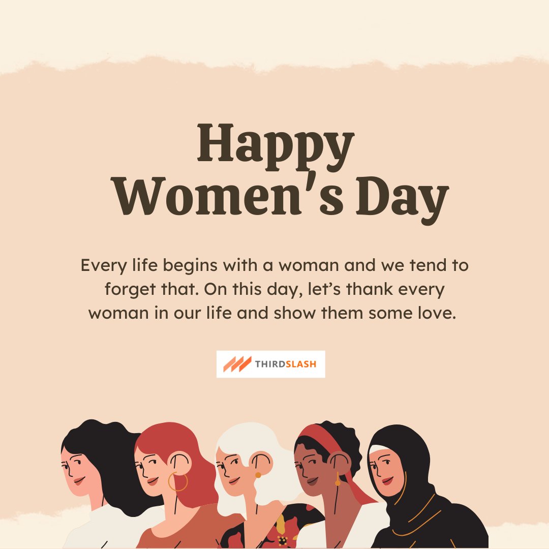 ThirdSlash's tweet image. Wishing all the wonderful women a very Happy Women&apos;s Day! May you continue to shine bright and break down barriers 

#womensday #happywomensday #internationalwomensday #womenpower #women #womensday2023 #thirdslash