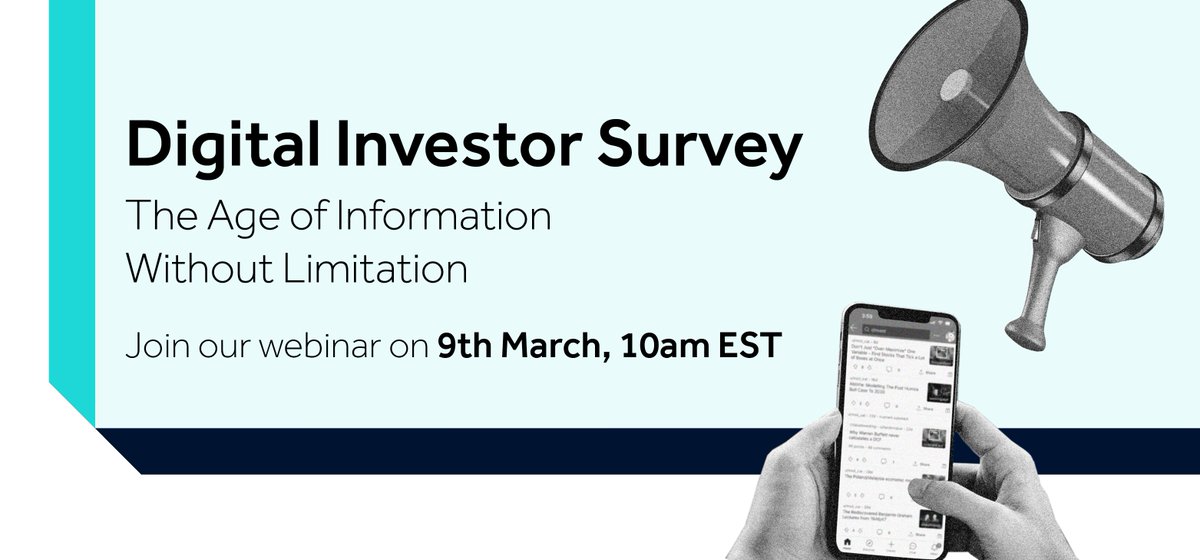 Investors are changing the way they navigate the digital landscape. Join Brunswick’s team of experts for an in-depth look at what this year’s digital investor survey revealed about the digital habits of this key audience. Sign up here: ow.ly/jR4Q50NaOys

#InvestorRelations