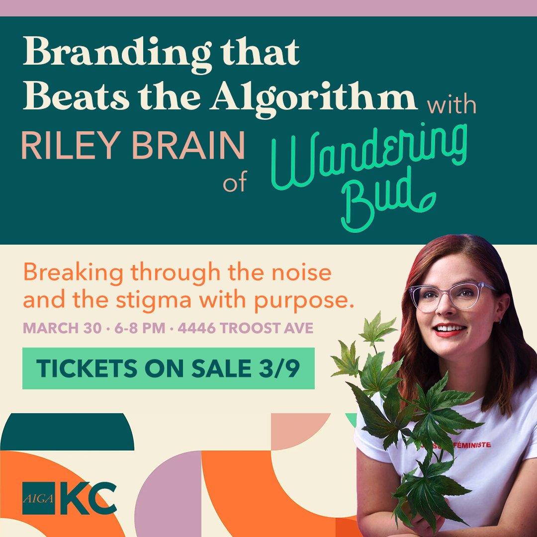 Join us, March 30, at the Wandering Bud Studio to find out about Riley’s  beautiful stoneware, tackling algorithms and beating the odds in a male-dominated industry while fighting social injustices along the way. #AIGAKC #shoplocalKC

 ow.ly/oTyb50Nbwv7