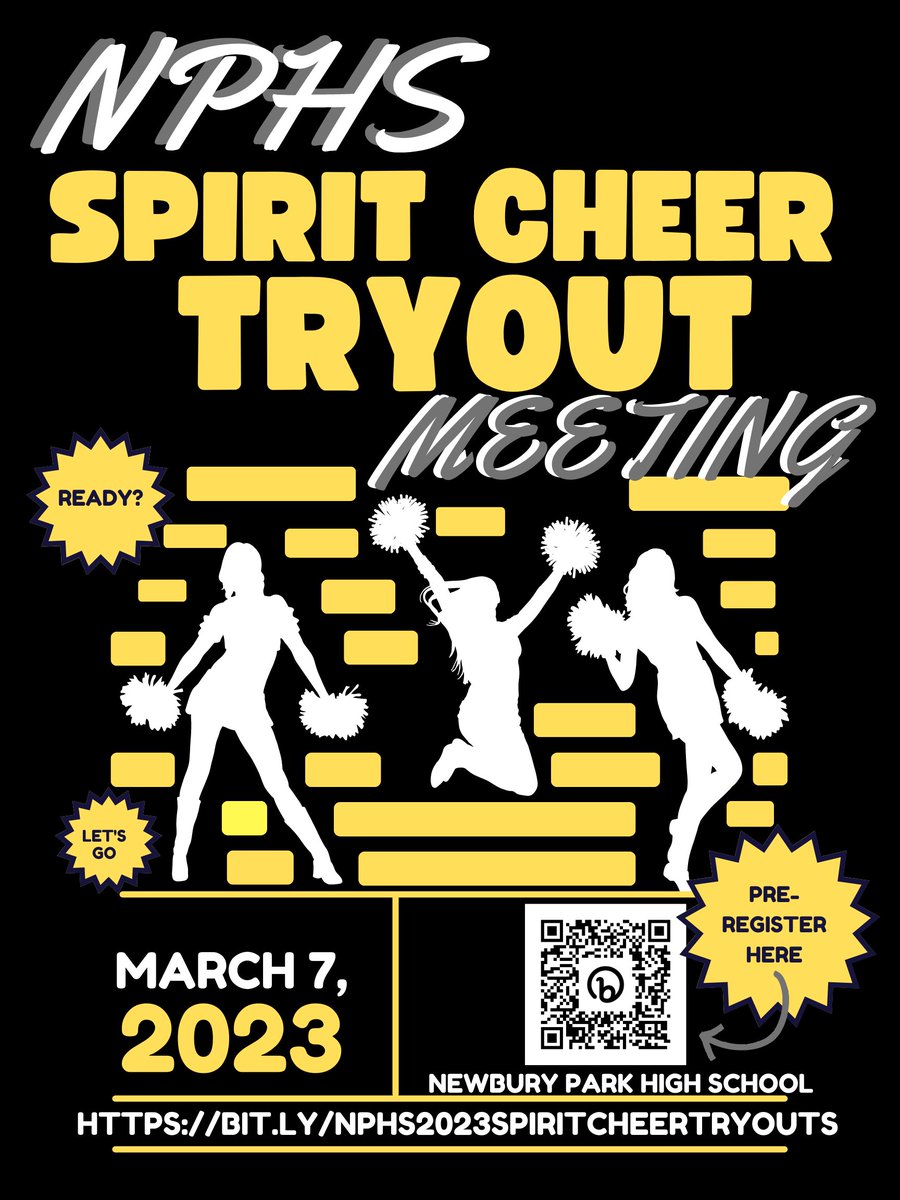 NPCheer's tweet photo. Don't miss the 23-24 Tryout info meeting tonight! https://t.co/uJa4W4K7zi