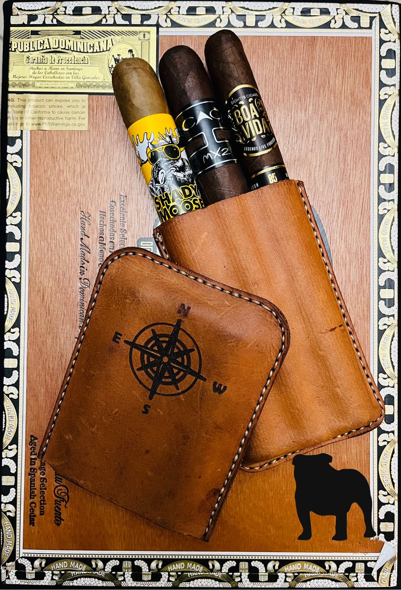 Wazowski_Burner's tweet photo. Whatโs in your case, cigar world?
Shady Moose - Connecticut
@caocigars - Maduro x 2
@Eighty5Cigars - Boa Vida
#cigars #cigarlife #stateyourcase #crudocase https://t.co/0eohsEtx7m
