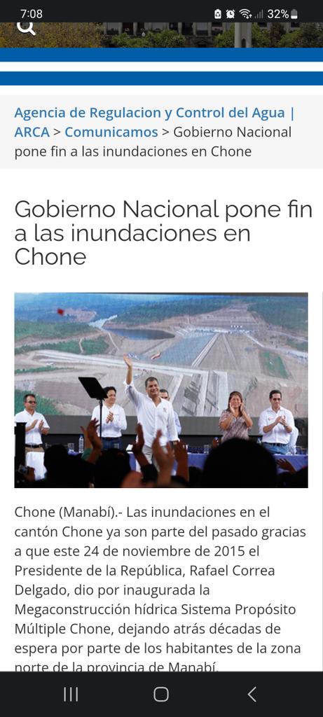 alberto_dahik's tweet photo. Miremos a Chone hoy totalmente inundado y miremos las declaraciones de ayer.  Cuando se gobierna para la imagen y la propaganda se paga luego la factura. https://t.co/Z69EcA7Y82