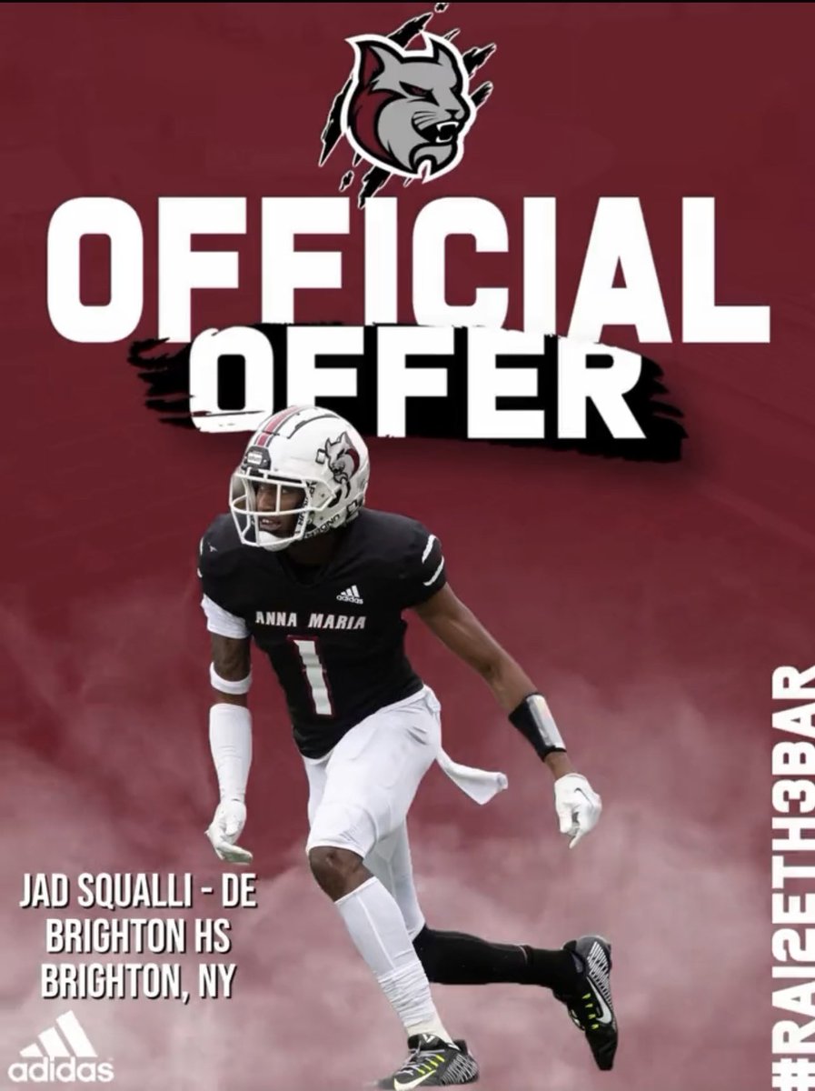 JadSqualli's tweet photo. Excited to announce I have been offered from Anna Maria College! @coachbb247 @AMCAT_Football https://t.co/nKNB8iKoMe