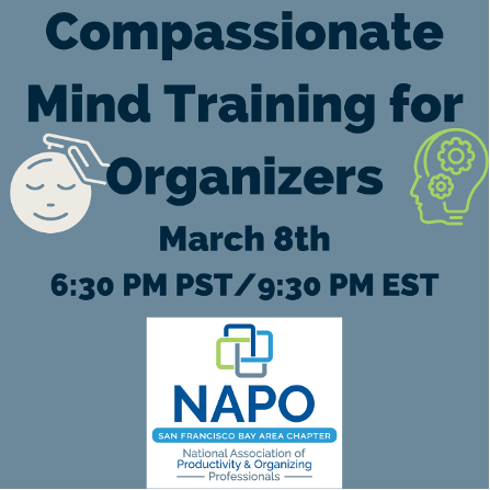NAPOSFBA's tweet photo. Tomorrow , March 8, 2023, 6pm PST learn about professional wellness and how to identify symptoms and causes of burnout, emotional fatigue, and physical fatigue #naposfba professional organizer https://t.co/jVZcyGJbad https://t.co/Aosgdkgdvh