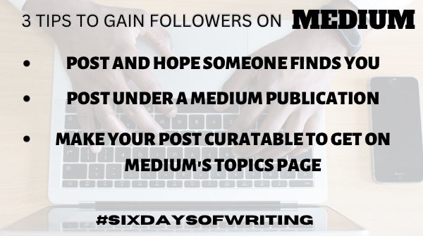 righttowriterru's tweet photo. Medium creator Zulie Rain shows you how to grow on this emerging platform! https://t.co/FXFgoLi0fs
#Medium #Mediumwriters #SixDaysofWriting https://t.co/vzj2ofy4pZ