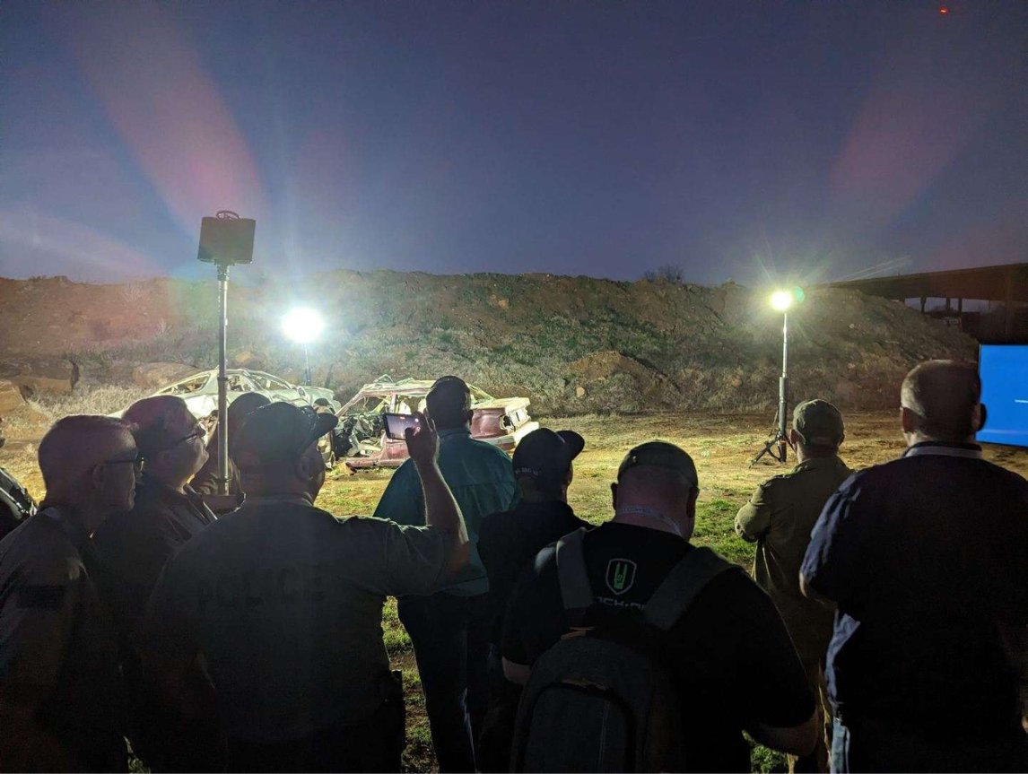 foxfuryLED's tweet image. The TX Public Safety Robotics Summit is off to a great start! Thank you RTC for including our Nomad series in your training on Scene Lighting Techniques and Mapping. We are looking forward to night two! Stop by and say hello to Maria, Antonio and Aaron if you are at #TXPSRobots.