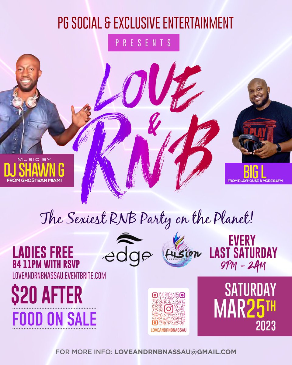 levinwilson's tweet photo. JUST IN: The Sexiest RNB Party on the Planet continues on SATURDAY March 25th with @djshawng36 from RNB THURSDAYS #GHOSTBARMIAMI along with @bigl.playhouse #loveandrnbnassau  #bahamas #rnbmusic #movie https://t.co/DX2zZ6o3z1