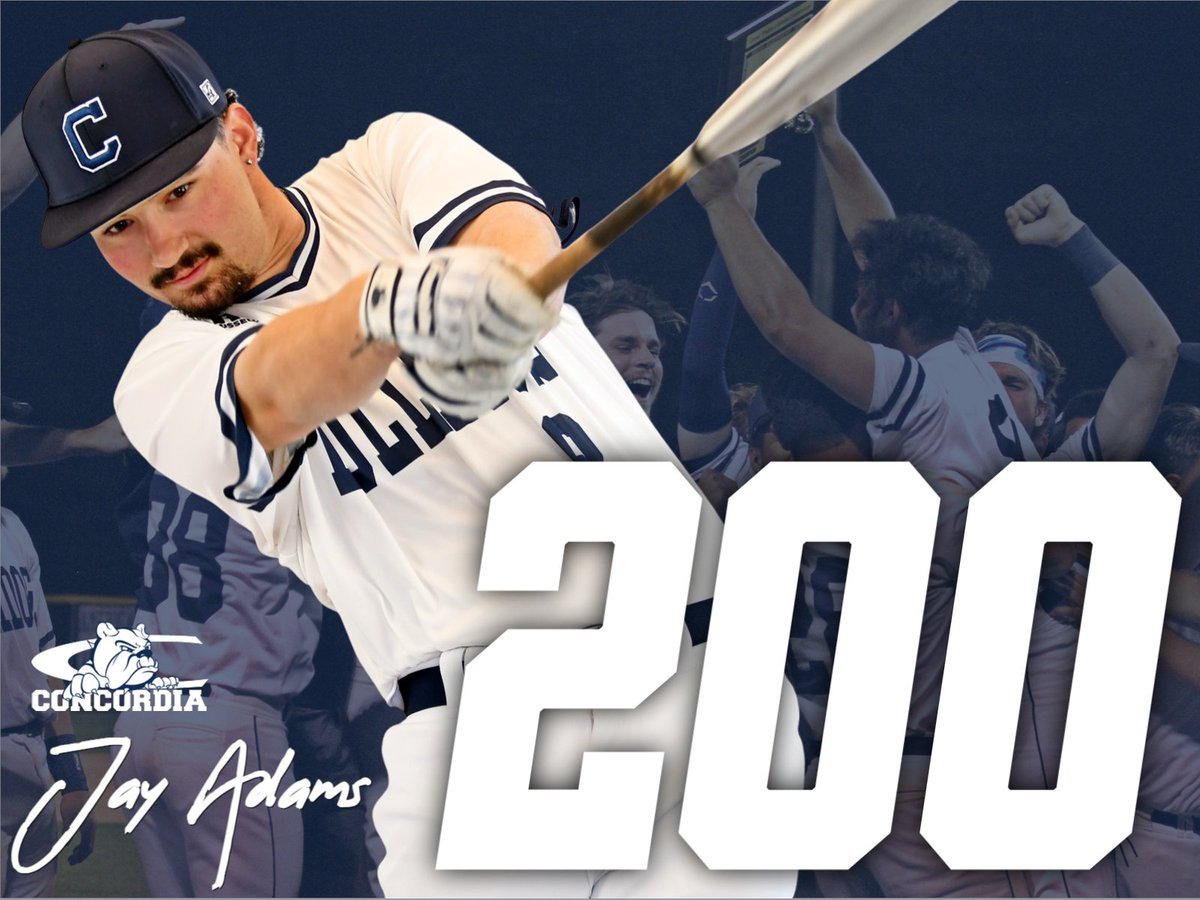 Congrats to <a href="/JaydenAdams23/">Jayden Adams</a> on becoming the fifth player in <a href="/cunebaseball/">Bulldog Baseball</a> history to reach 200 career hits!

2️⃣0️⃣0️⃣❗