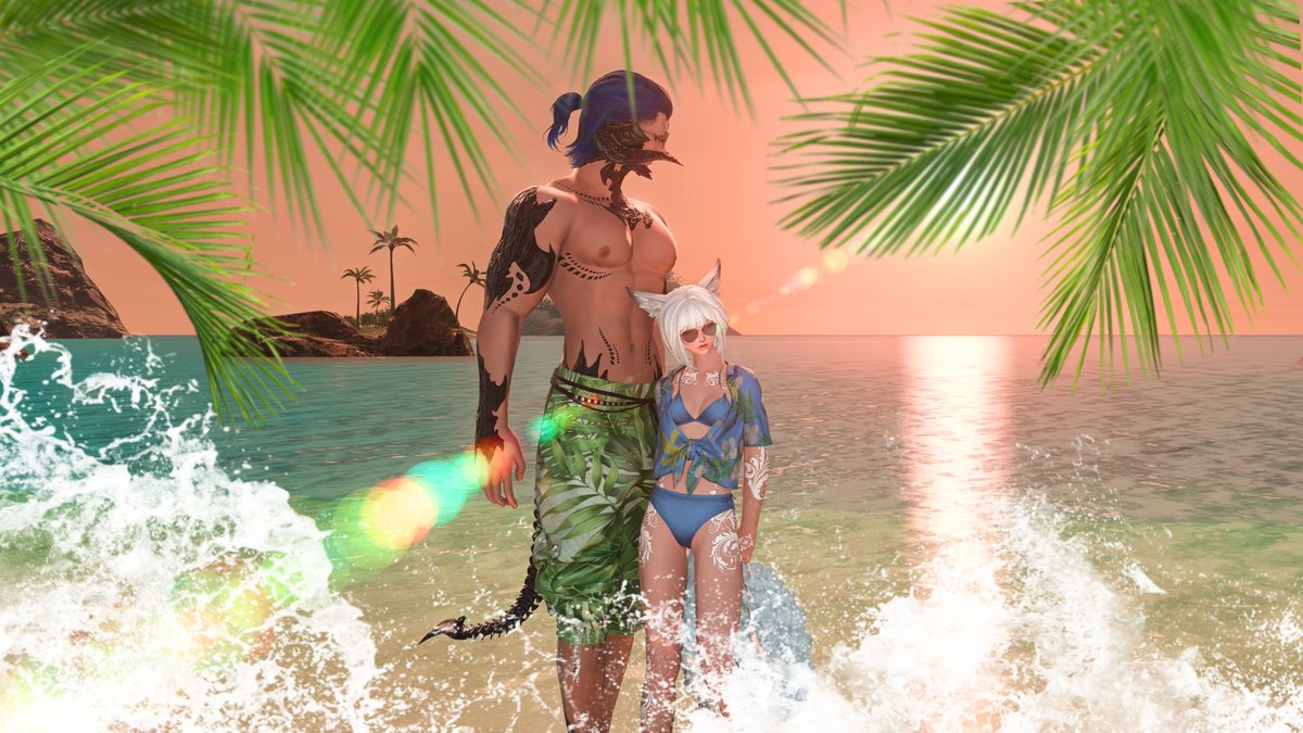 Luna01xIv's tweet photo. Day 7 - #MiqoMarch 
Vacation Time! 
#WifiPresets #blxssmods #ramypalette https://t.co/uETeZf8j5K