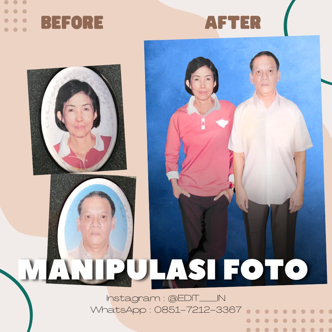 andikamalreza's tweet photo. Sedang membutuhkan jasa edit foto? 😃

Saya menawarkan jasa edit foto dengan garansi; batas revisi hingga klien puas! Dan sudah mengerjakan +1.000 foto klien di kawasan Asia Tenggara, selama >2 tahun.

Info lebih lanjut, silahkan klik link berikut ya: https://t.co/b02Cujjify 😊👌 https://t.co/0zmS3bJOnt